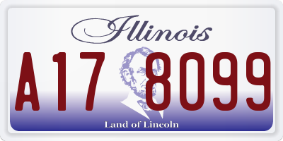 IL license plate A178099