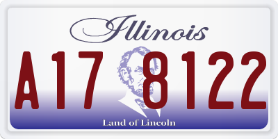IL license plate A178122