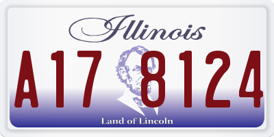 IL license plate A178124