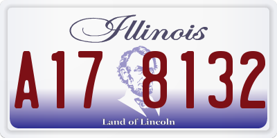 IL license plate A178132