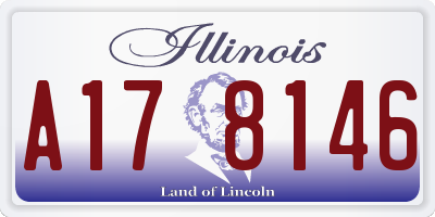 IL license plate A178146