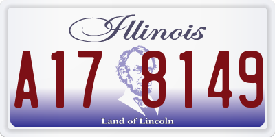 IL license plate A178149