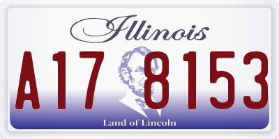 IL license plate A178153