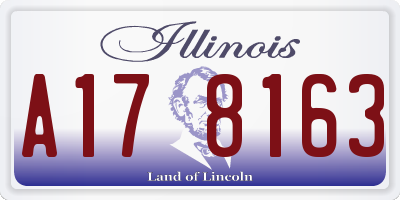 IL license plate A178163