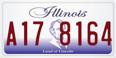 IL license plate A178164