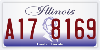 IL license plate A178169