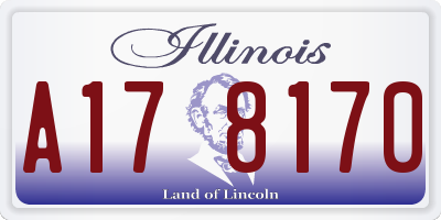 IL license plate A178170