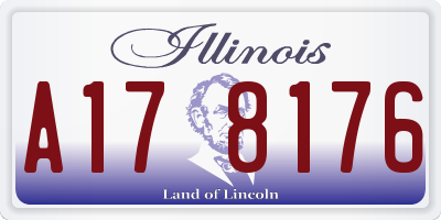 IL license plate A178176
