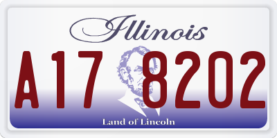 IL license plate A178202
