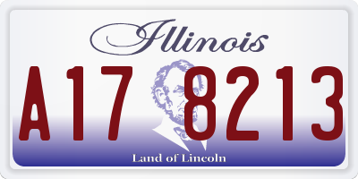 IL license plate A178213