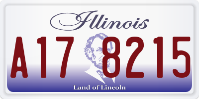 IL license plate A178215
