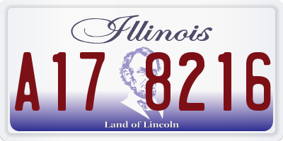 IL license plate A178216