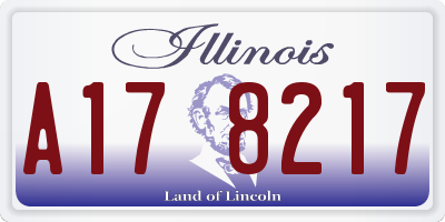 IL license plate A178217