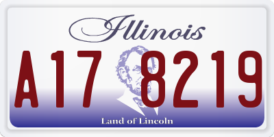 IL license plate A178219