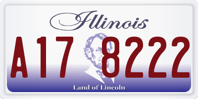 IL license plate A178222