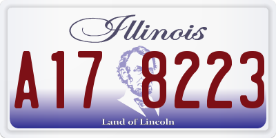 IL license plate A178223