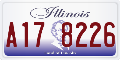 IL license plate A178226