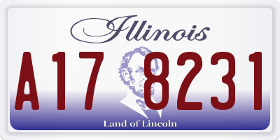 IL license plate A178231
