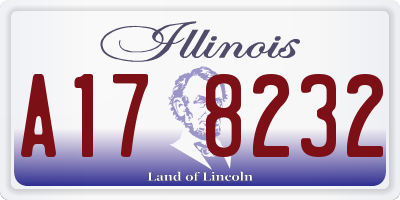 IL license plate A178232