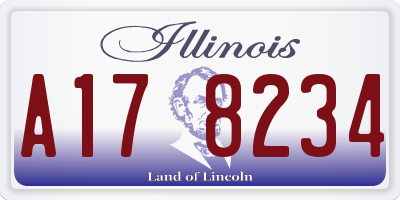 IL license plate A178234
