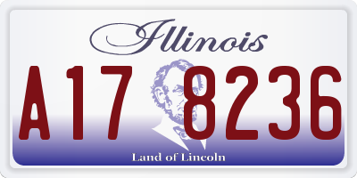 IL license plate A178236