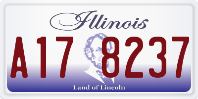 IL license plate A178237