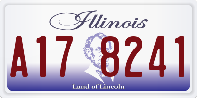 IL license plate A178241