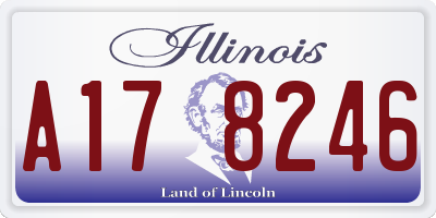 IL license plate A178246
