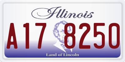 IL license plate A178250