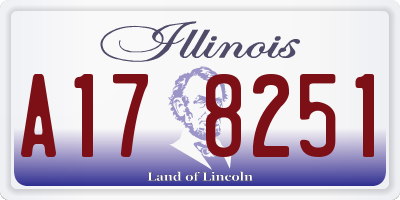 IL license plate A178251