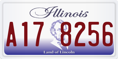 IL license plate A178256