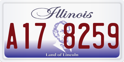 IL license plate A178259