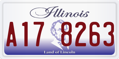 IL license plate A178263