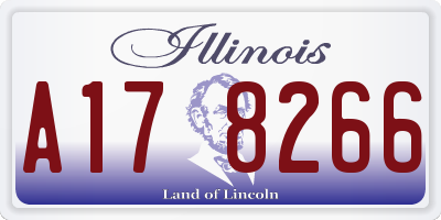 IL license plate A178266