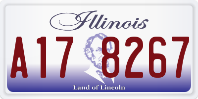 IL license plate A178267