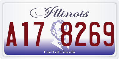 IL license plate A178269