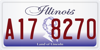IL license plate A178270