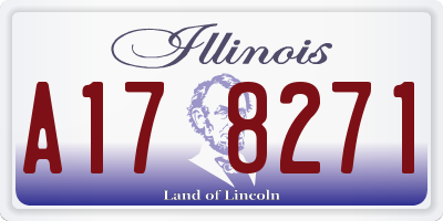 IL license plate A178271