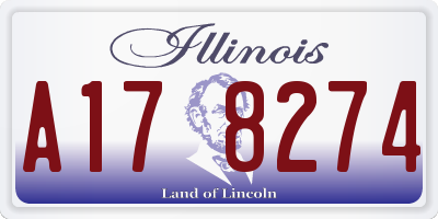 IL license plate A178274