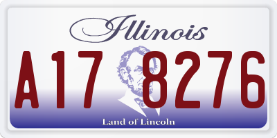 IL license plate A178276