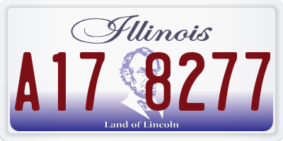 IL license plate A178277