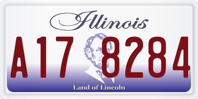 IL license plate A178284