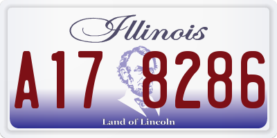 IL license plate A178286