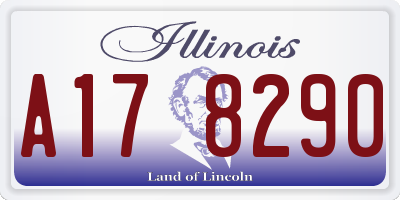 IL license plate A178290