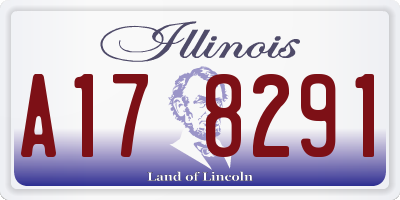 IL license plate A178291