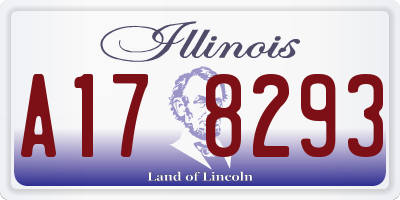 IL license plate A178293