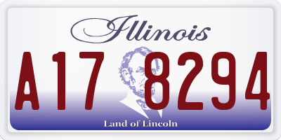 IL license plate A178294