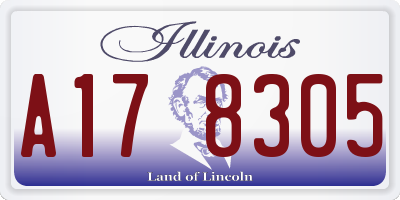 IL license plate A178305