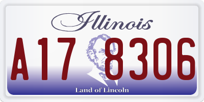 IL license plate A178306