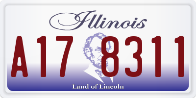 IL license plate A178311